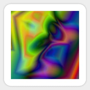 multicolored abstract art Sticker